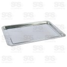 Bandeja Retangular Aço Inox 39x29CM 20126