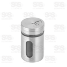 Saleiro de Vidro e Inox Com Visor Top Útil TOP 2180