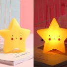 Luminária Abajur de Estrela 14cm Cores Varianas Charti 6187