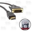 Cabo DVI Para HDMI 3 Metros Tomate MCB-024