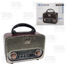 Rádio Retrô Portátil 5W Bluetooth Ministar MS-8092BR