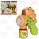 Metralhabolha de Sabão A Pilha Com Iluminação Capivara 