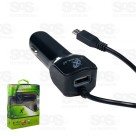 Carregador Micro USB V8 Veicular Rápido 2.5A  Com USB X-cell  XC-V-01