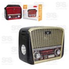 Rádio Retrô 3 Bandas com Lanterna Altomex JD-107/108