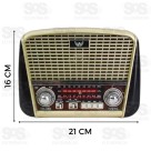 Rádio Retrô 3 Bandas com Lanterna Altomex JD-107/108