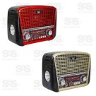 Rádio Retrô 3 Bandas com Lanterna Altomex JD-107/108