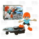 Boneco Skatista Faz Manobras Toy King TK-1456	