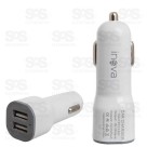 Carregador Veicular 2 USB Embalagem Econômica Inova 2049D