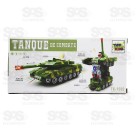 Tanque De Combate  Vira Robô Com Música E Luzes Toy King 1592