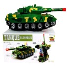 Tanque De Combate  Vira Robô Com Música E Luzes Toy King 1592